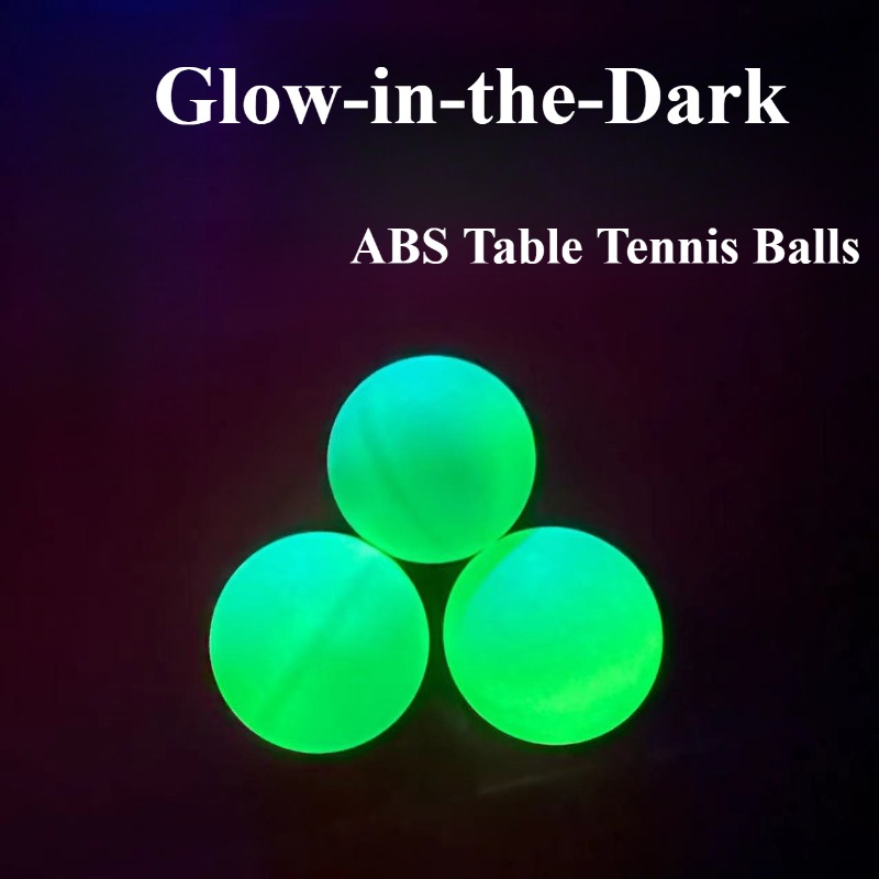 Desk Setup Dark - 光る卓球ボール 暗闇で光るボール ABS新素材 シーム付き40+耐久性のある卓球ボール エンターテイメント用