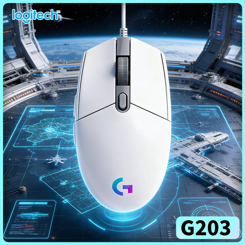 Logitech Mouse G203 - ロジクール G203 有線ゲーミングマウス 200-8000 DPI LIGHTSYNC