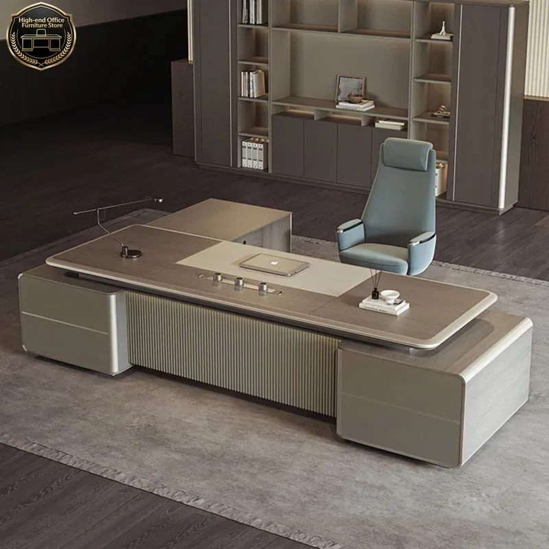 Work Desk Home Setup - Boss Gaming Lテーブル ホームオフィス ゲーマー ネイルテック
