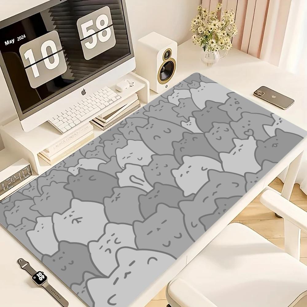ゲーミングマウスパッド、大型デスクマット、滑り止めゴムベース - Desk Setup Art のレビューと価格