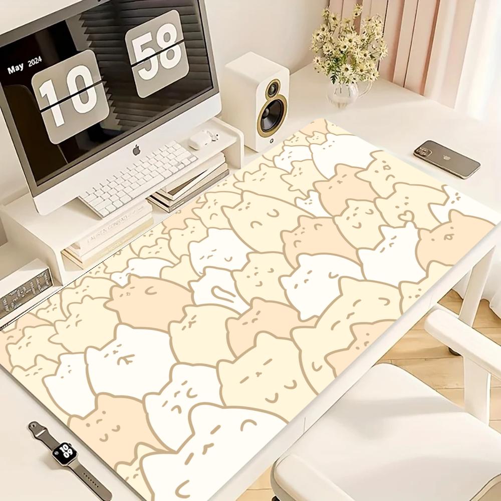 ゲーミングマウスパッド、大型デスクマット、滑り止めゴムベース - Desk Setup Art のレビューと価格