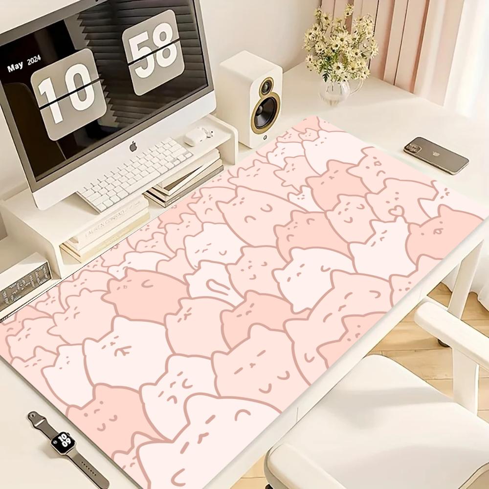 ゲーミングマウスパッド、大型デスクマット、滑り止めゴムベース - Desk Setup Art のレビューと価格