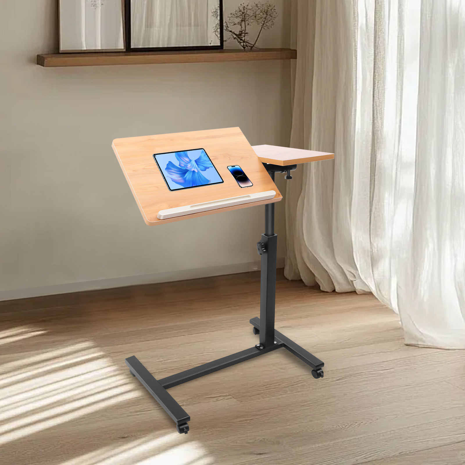 モバイルラップトップテーブル 調整可能 360度回転 °   - Desk Setup Notebook のレビューと価格