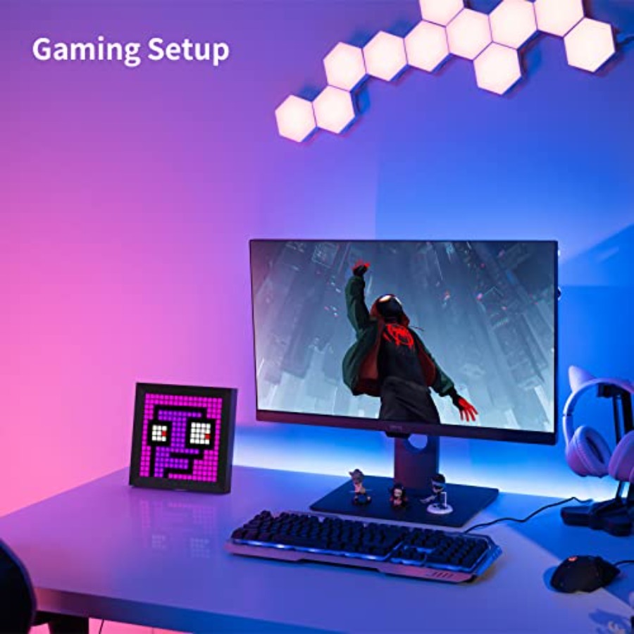 LEDライトピクセルディスプレイパネル、RGBライトバー対応 - Desk Setup Lighting のレビューと価格