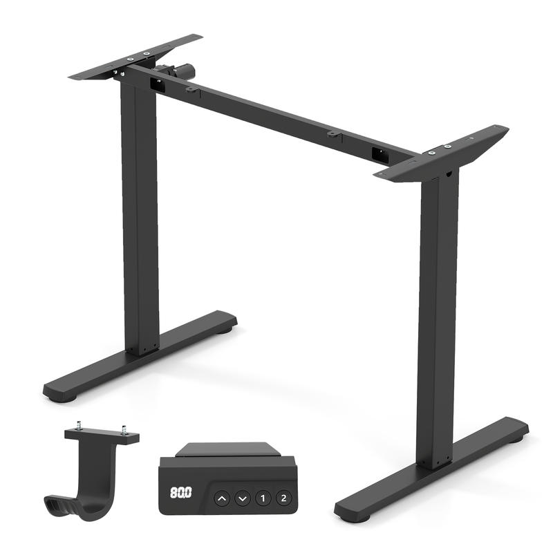 電動スタンディングデスクフレーム、高さ調節可能27.5～45 - Desk Setup Height のレビューと価格
