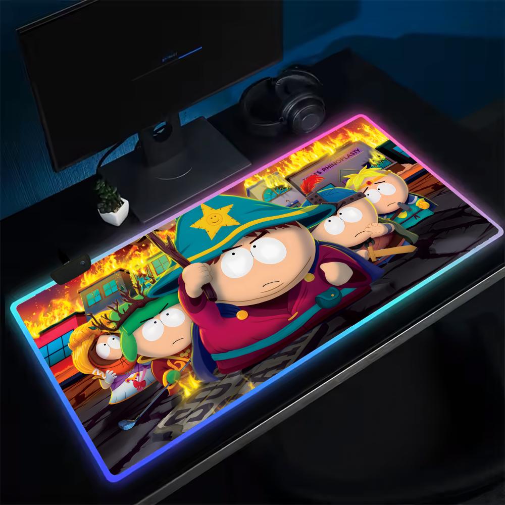 サウスパークマウスパッドアニメゲーミングマウスパッド LED - Desk Setup Rgb のレビューと価格