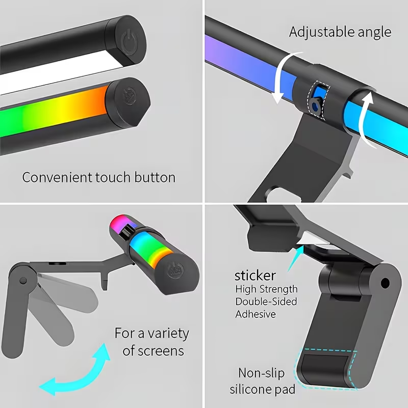 モニターライトバー RGBライトバー 雰囲気照明 USB L - Desk Setup Lighting のレビューと価格