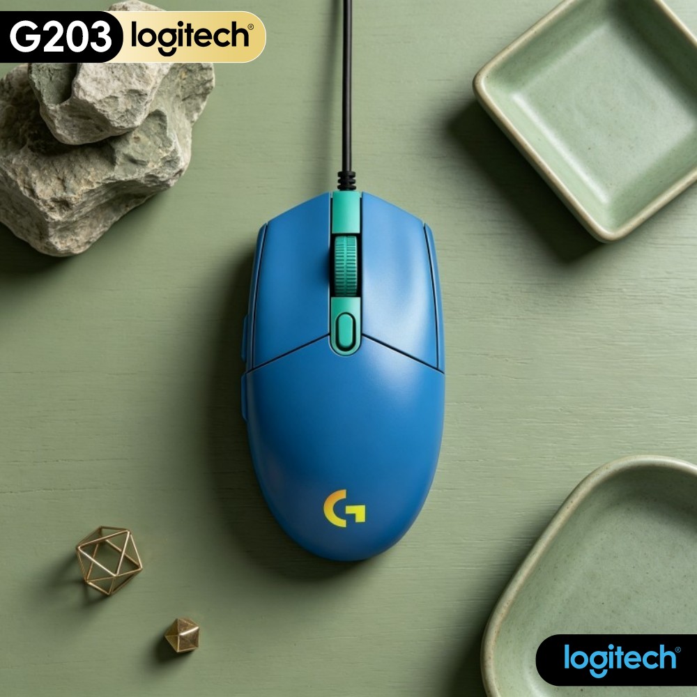 ロジクール G203 有線ゲーミングマウス 最適化された手の - Logitech Mouse G203 のレビューと価格