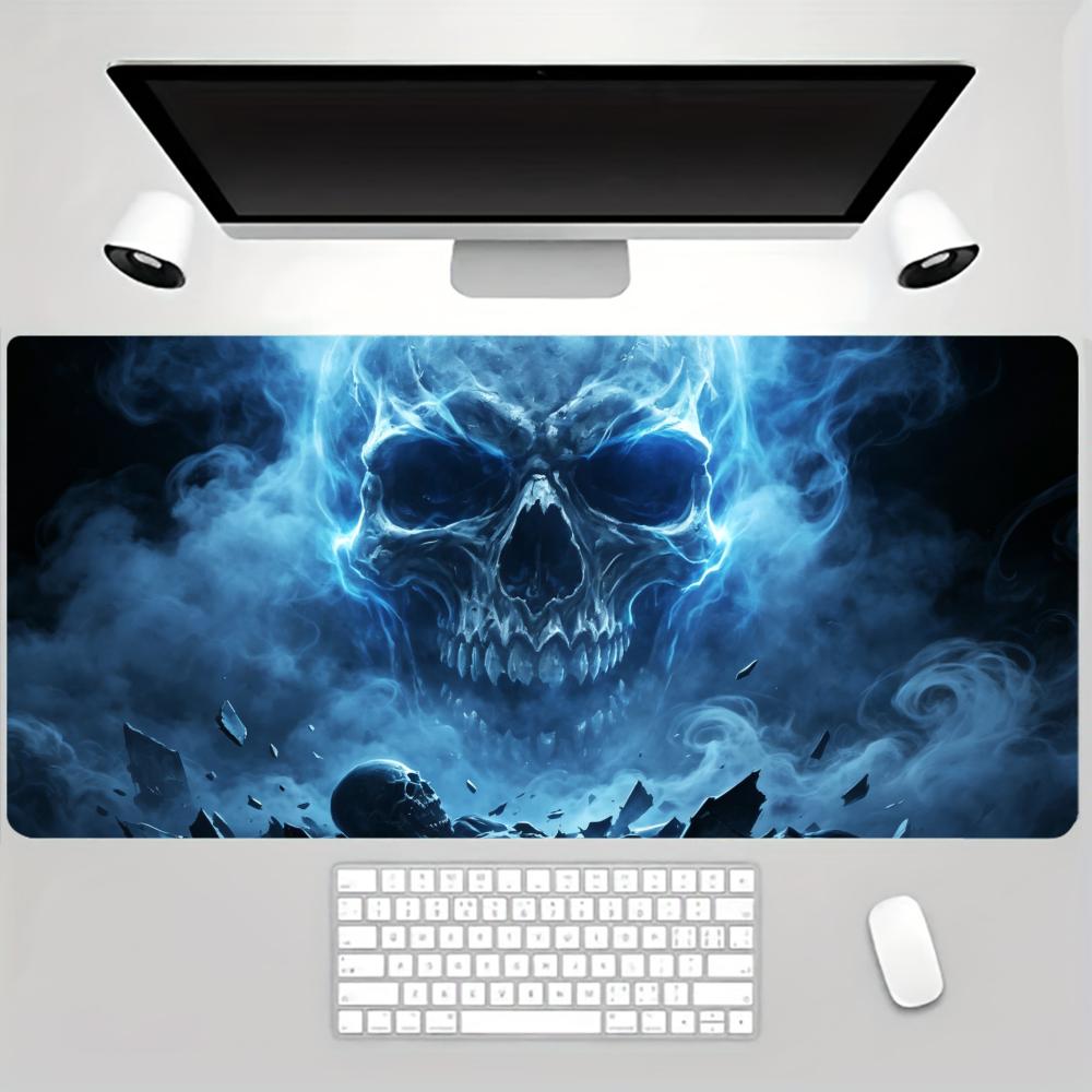 ミステリアスブルーライトニングゴーストスケルトンアート拡張ゲ - Desk Setup Dark のレビューと価格