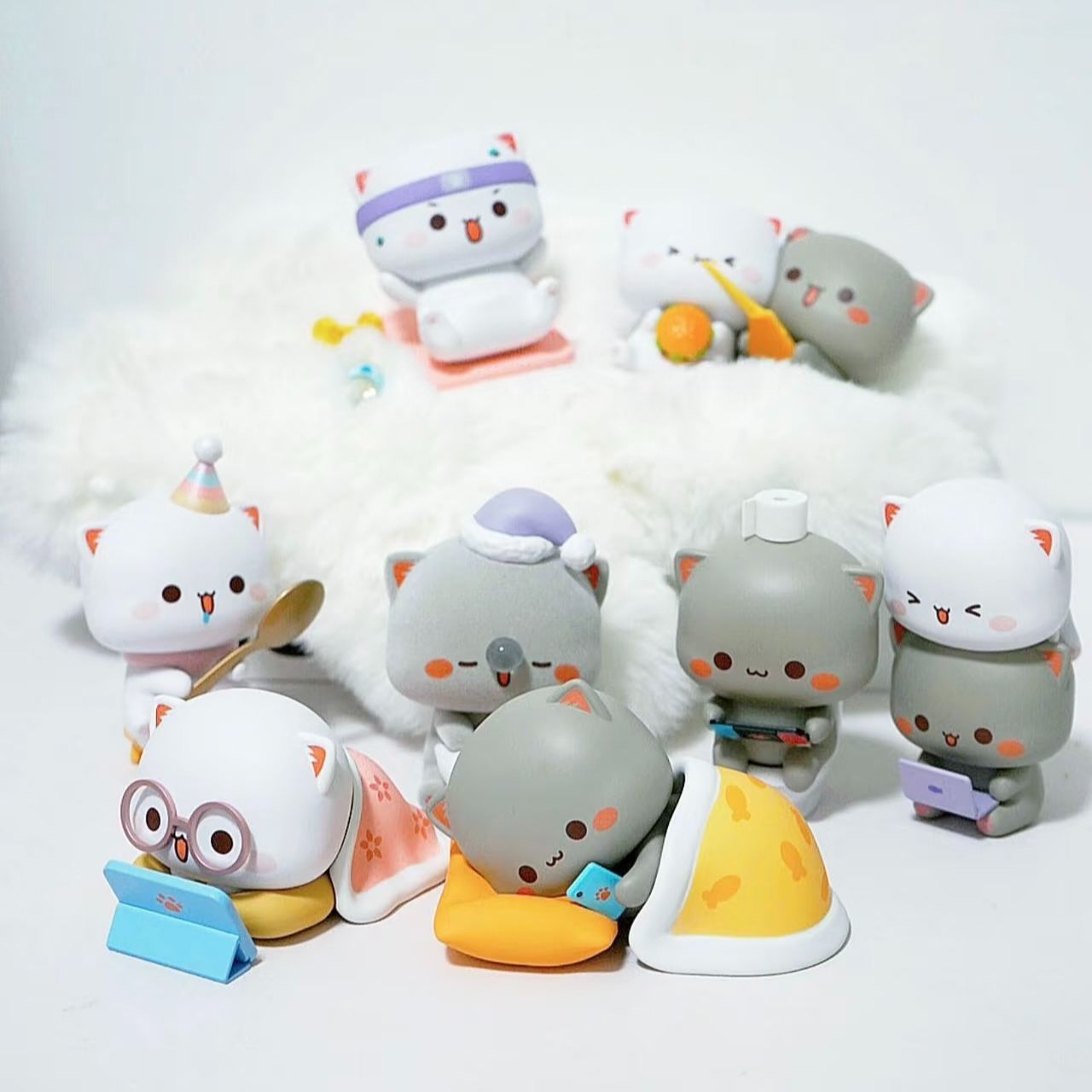 かわいいミタオ猫4第四世代愛のような桃シリーズブラインドボッ - Desk Setup Kawaii のレビューと価格