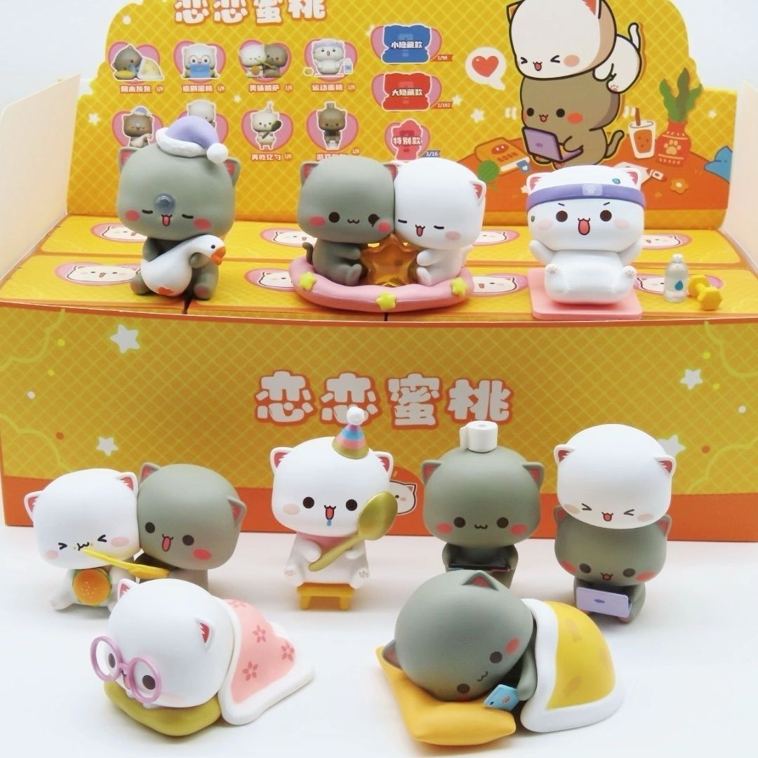 かわいいミタオ猫4第四世代愛のような桃シリーズブラインドボッ - Desk Setup Kawaii のレビューと価格
