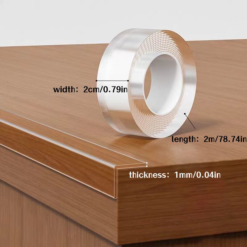 1ロール 2m/78.74インチ 透明エッジ保護ストリップ  - Desk Drawer Unit のレビューと価格