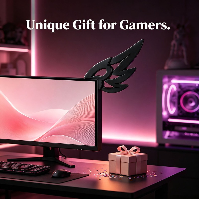 かわいい3Dウィングデコレーション、コンピューターモニター用 - Desk Setup Accessories Aesthetic のレビューと価格