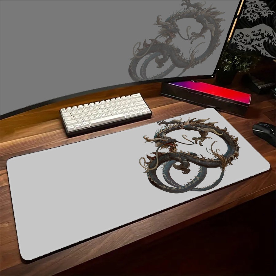 黒デスクマウスパッド ONI 大型ゲーマーマットビッグマウス - Desk Setup Art のレビューと価格