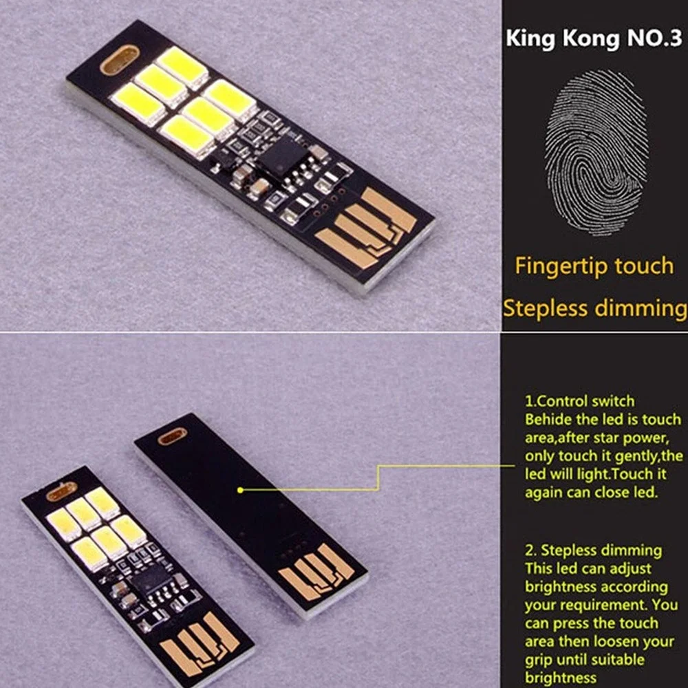 ミニ5730 USB LEDライト 5V タッチセンサー調光 - Desk Setup Notebook のレビューと価格