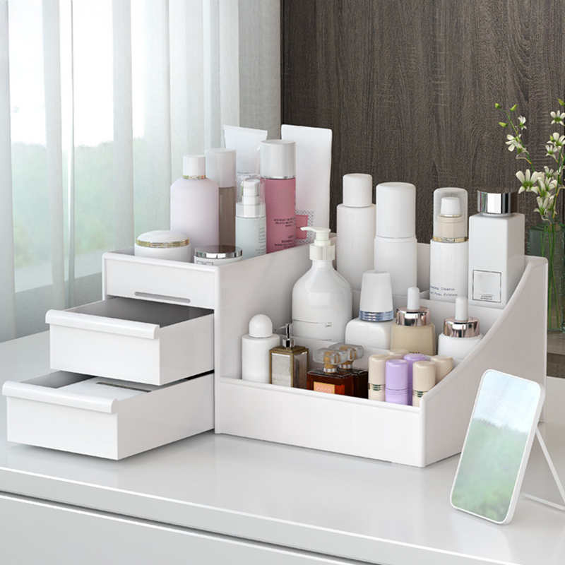 大容量化粧品収納ボックス,化粧品オーガナイザー,ジュエリー引 - Desk Drawer Unit のレビューと価格