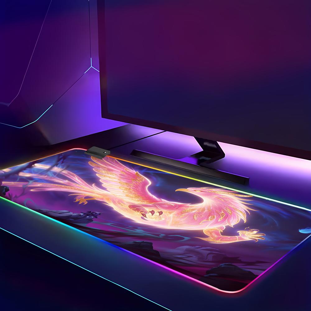 RGB LED ブルードラゴンマウスパッドスピードマウスマッ - Desk Setup Rgb のレビューと価格