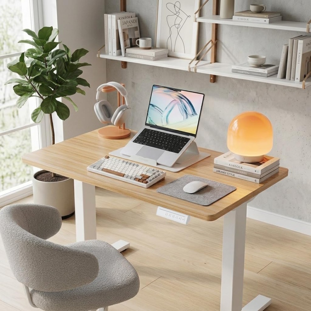 小型電動スタンディングデスク、高さ調節可能、4つのメモリ設定 - Desk Setup Height のレビューと価格