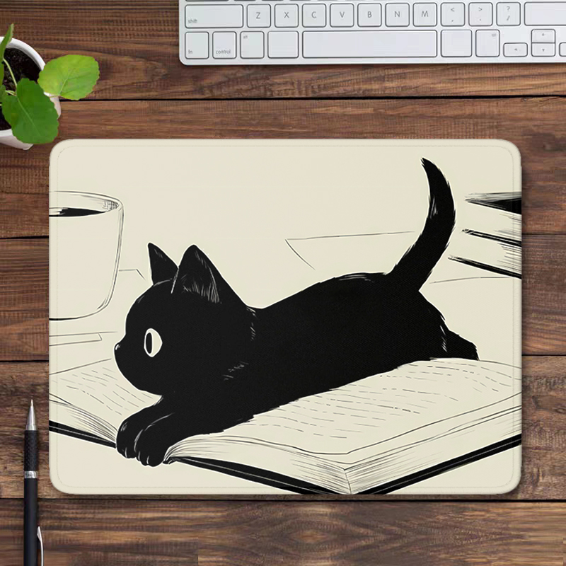グリーンデスクマット自然マウスパッドかわいい猫小さなマウスパ - Desk Setup Accessories Aesthetic のレビューと価格