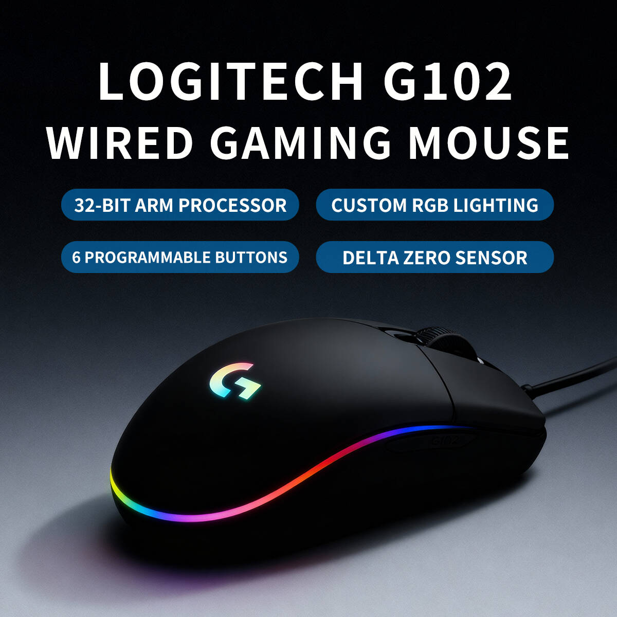 ロジクール G203 有線RGBゲーミングマウス、8000  - Logitech Mouse G203 のレビューと価格
