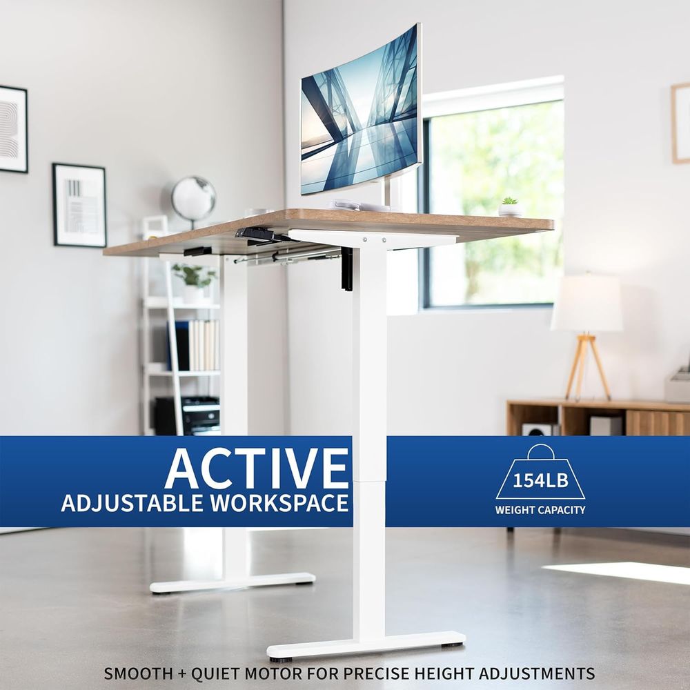 電動71 x 30インチスタンディングデスク、高さ調節可能、 - Desk Setup Height のレビューと価格