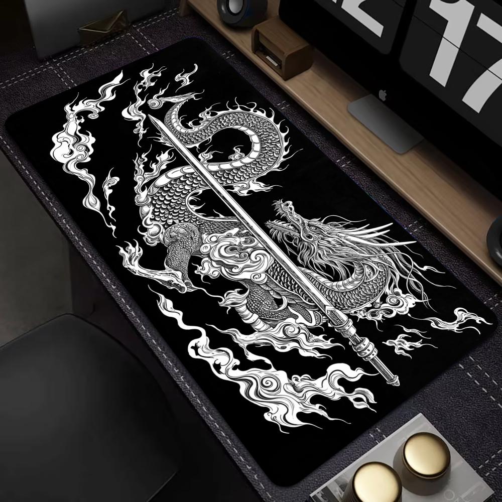 日本ドラゴンマウスパッドゴム製滑り止めキーボードテーブルマッ - Desk Setup Notebook のレビューと価格