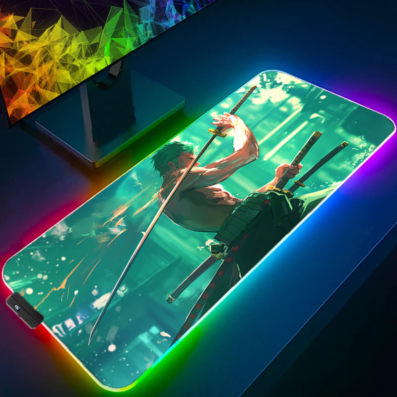 ワンピースゾロマウスパッド RGB ゲームアクセサリー Ga - Desk Setup Rgb のレビューと価格