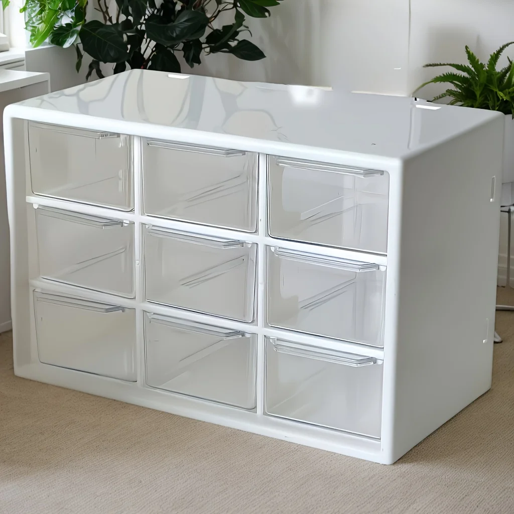 ビーズ材料収納ボックス。 9グリッド引き出し式収納ボックスは - Desk Drawer Unit のレビューと価格