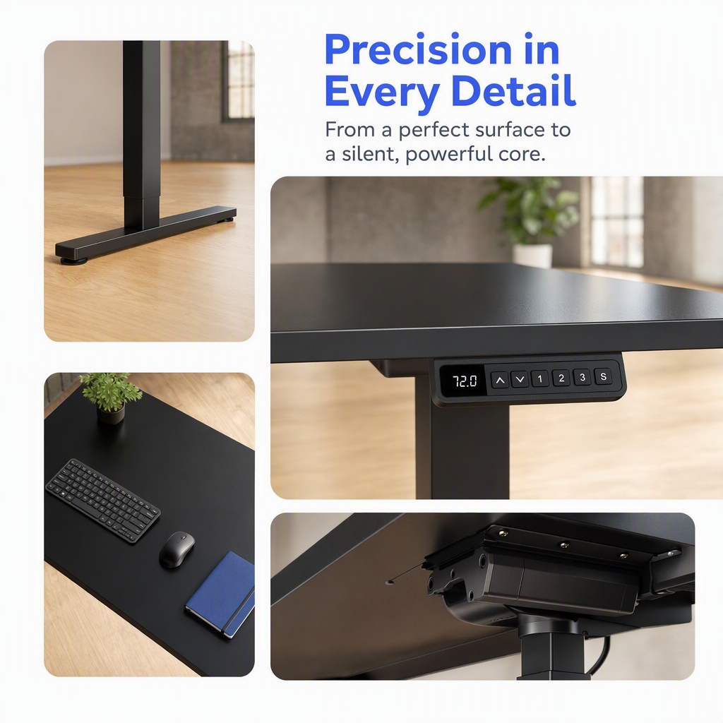 電動昇降デスク、一体型デスクトップ、高さ調節可能なコンピュー - Desk Setup Height のレビューと価格