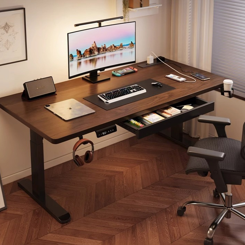 モダンな鉄製デュアルモーター電動スタンディングデスク、高さ調 - Desk Setup Height のレビューと価格