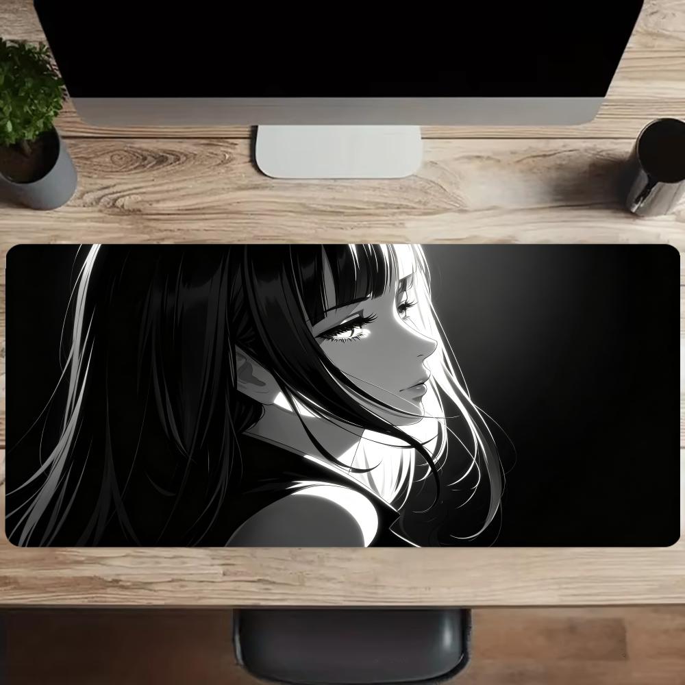 ダークアニメガールマウスパッドデスクアクセサリーデスクマット - Desk Setup For Work のレビューと価格