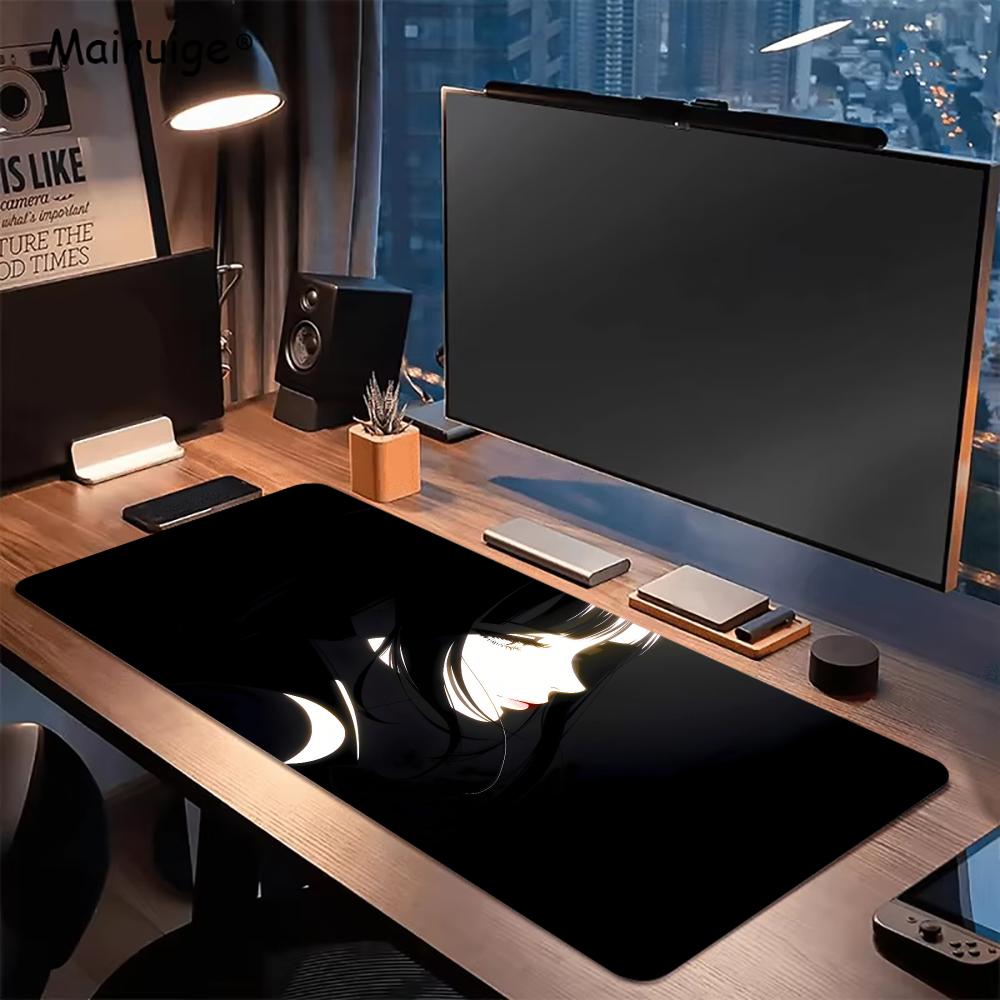 ダークアニメガールマウスパッドデスクアクセサリーデスクマット - Desk Setup For Work のレビューと価格