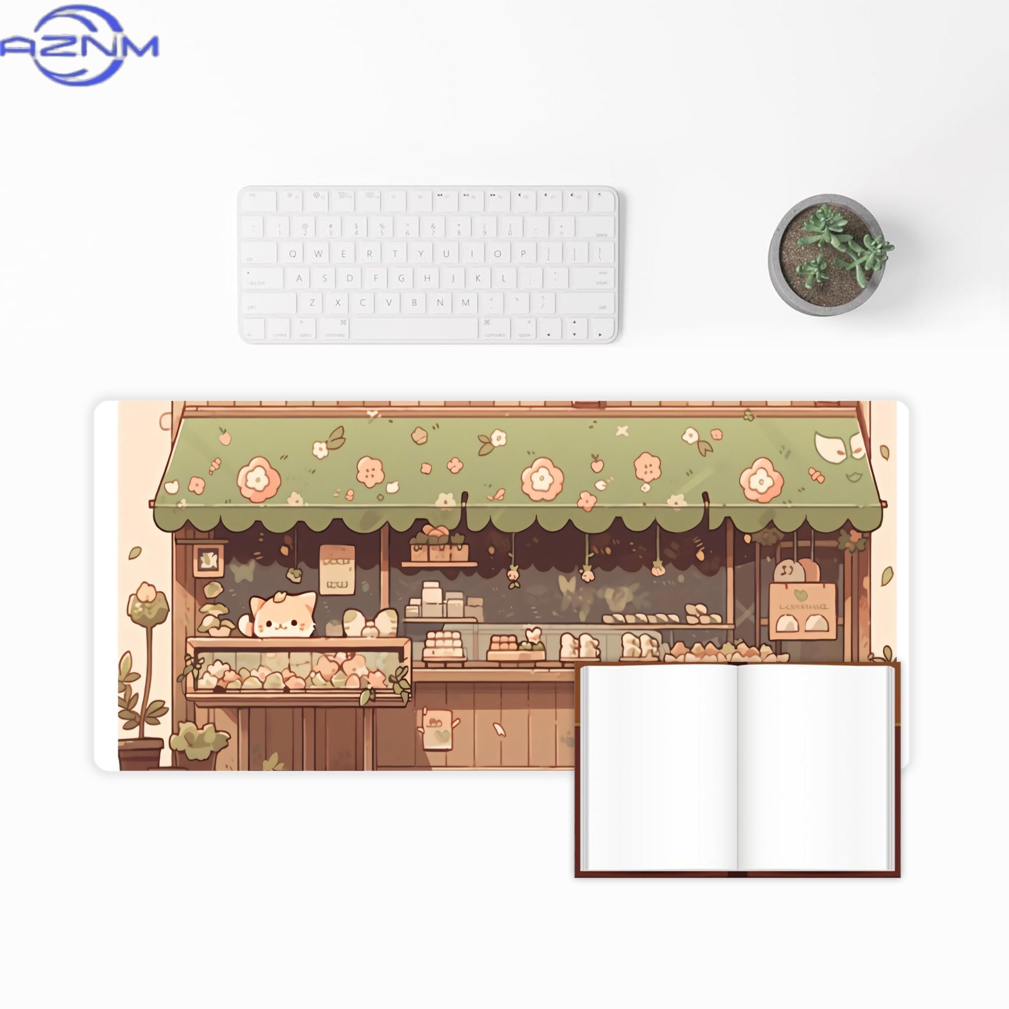Cat Bakery Aesthetic Green Sho - Desk Setup Streaming のレビューと価格