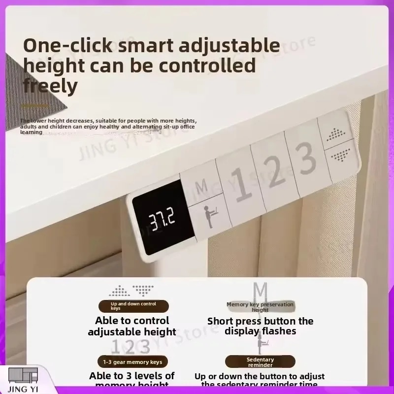 電動昇降式スタンディングデスク 無垢材スマートワークステーシ - Desk Setup Height のレビューと価格