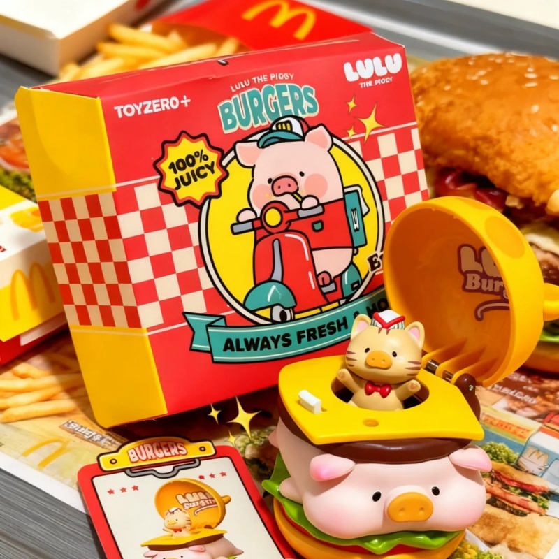 ルル・ザ・ピギーバーガーシリーズフィギュアミステリーボックス - Desk Setup Kawaii のレビューと価格