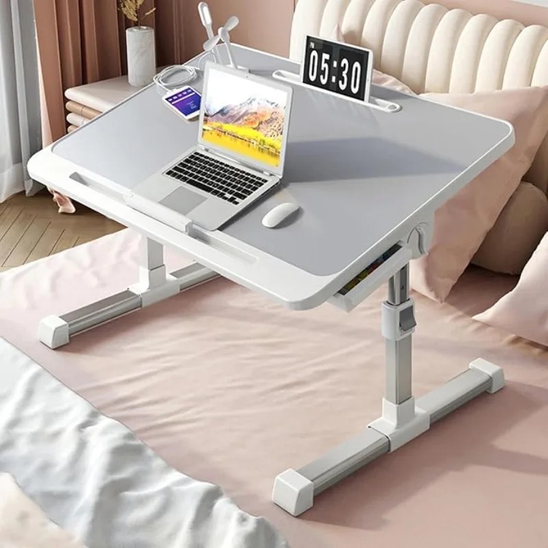 ノートパソコン用ベッドトレイテーブル、高さ調節可能、ポータブ - Desk Setup Notebook のレビューと価格