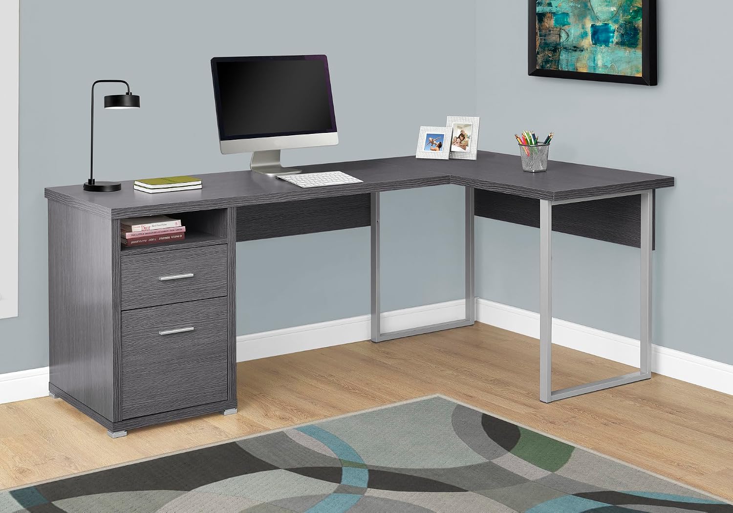 I 7257 コンピューターデスク、ホームオフィス、コーナー - Work Desk Home Setup のレビューと価格