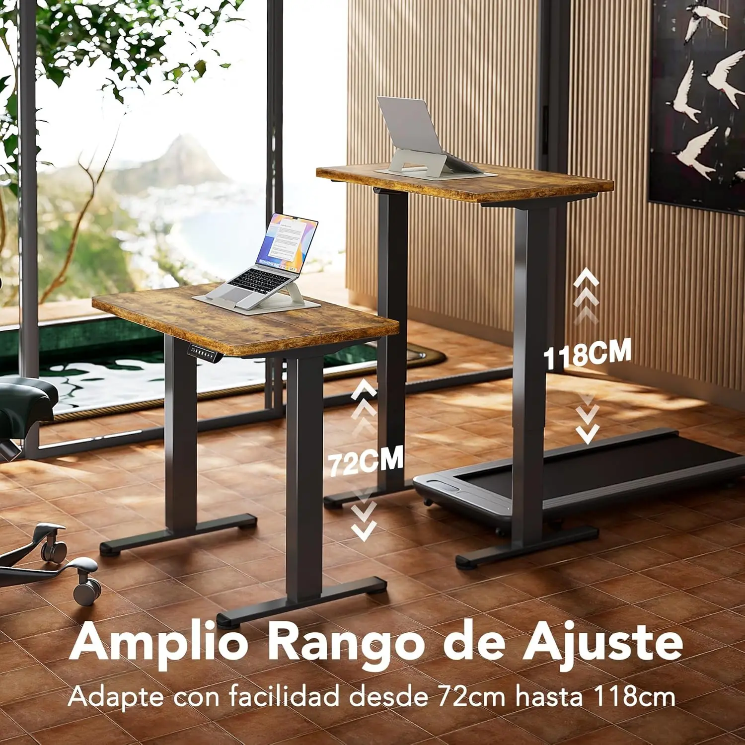 HUANUO 32インチ小型電動昇降デスク、4つのメモリ高さ - Desk Setup Height のレビューと価格