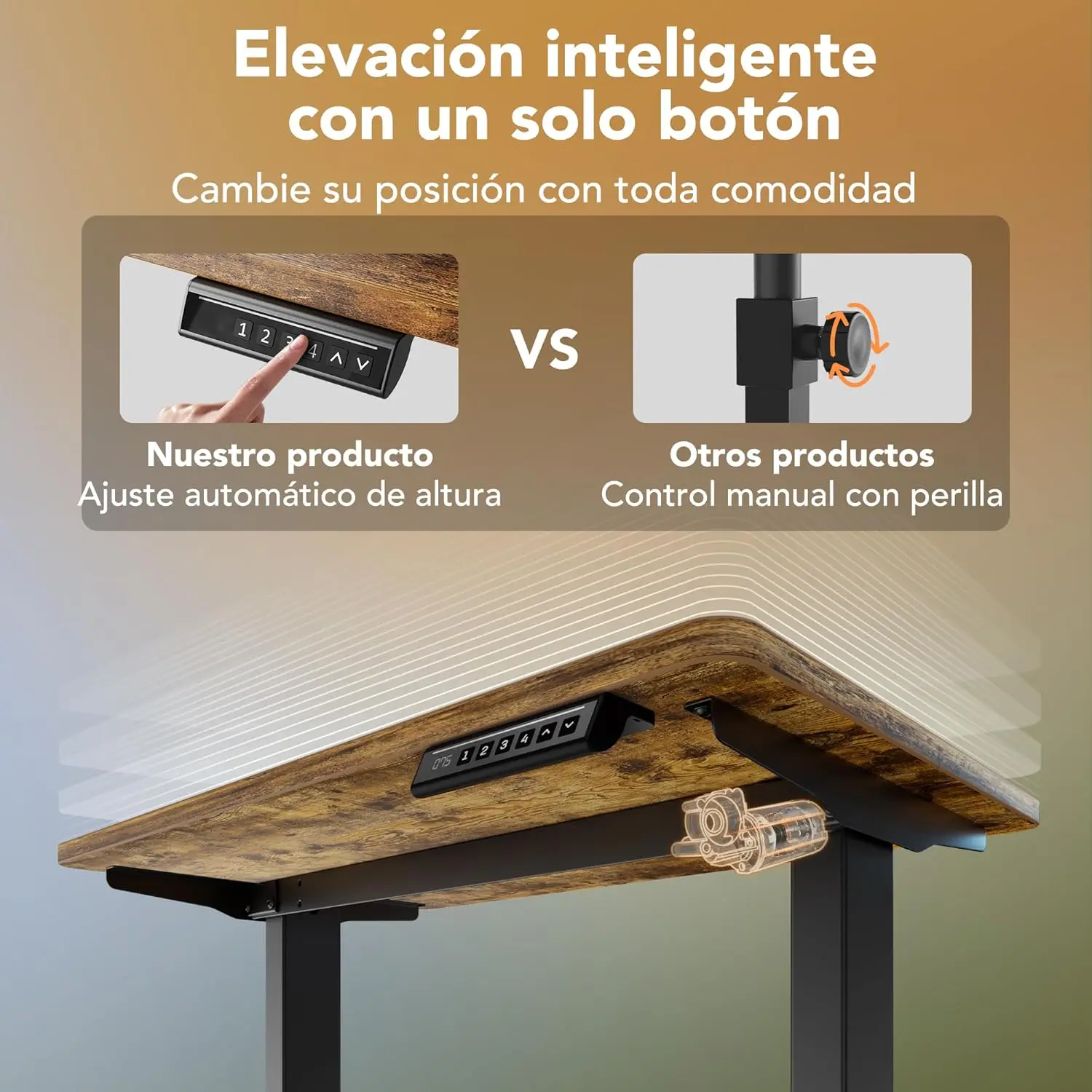 HUANUO 32インチ小型電動昇降デスク、4つのメモリ高さ - Desk Setup Height のレビューと価格
