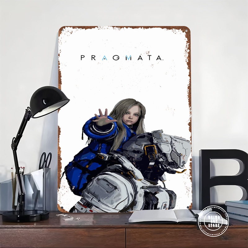 プラグマタゲームキャラクターメタルポスターカスタマイズされた - Desk Setup Art のレビューと価格