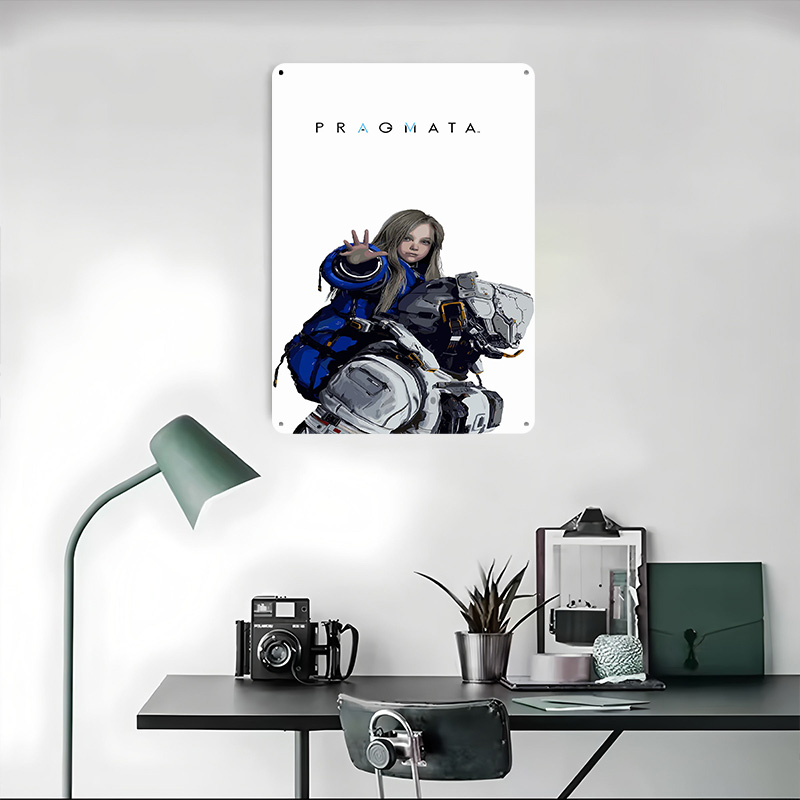 プラグマタゲームキャラクターメタルポスターカスタマイズされた - Desk Setup Art のレビューと価格