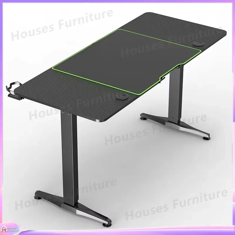 大型ゲーミングコンピューターデスク RGB LEDライト付き - Desk Setup Height のレビューと価格
