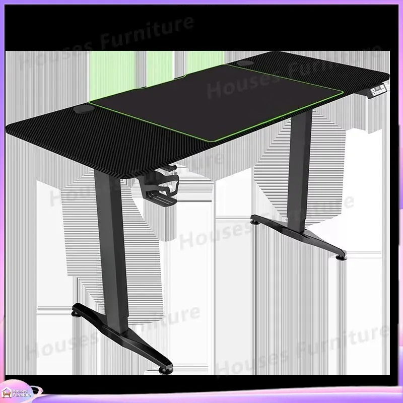 大型ゲーミングコンピューターデスク RGB LEDライト付き - Desk Setup Height のレビューと価格