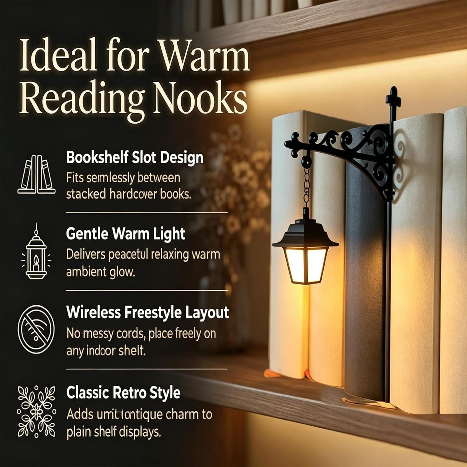 本棚ランプヴィンテージ LED 暖かいランタン装飾本棚照明家 - Desk Setup Vintage のレビューと価格