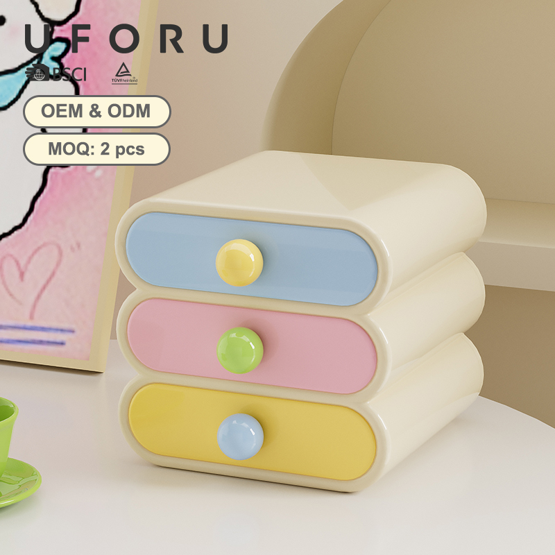 Uforu ドーパミンデスクオーガナイザー、3段引き出し収納 - Desk Drawer Unit のレビューと価格