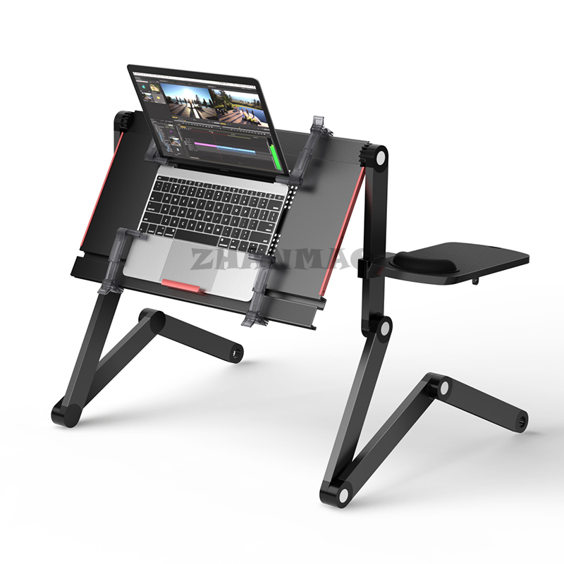 ベッドに横たわる、ラップトップデスク、折りたたみ式タブレット - Desk Setup Notebook のレビューと価格