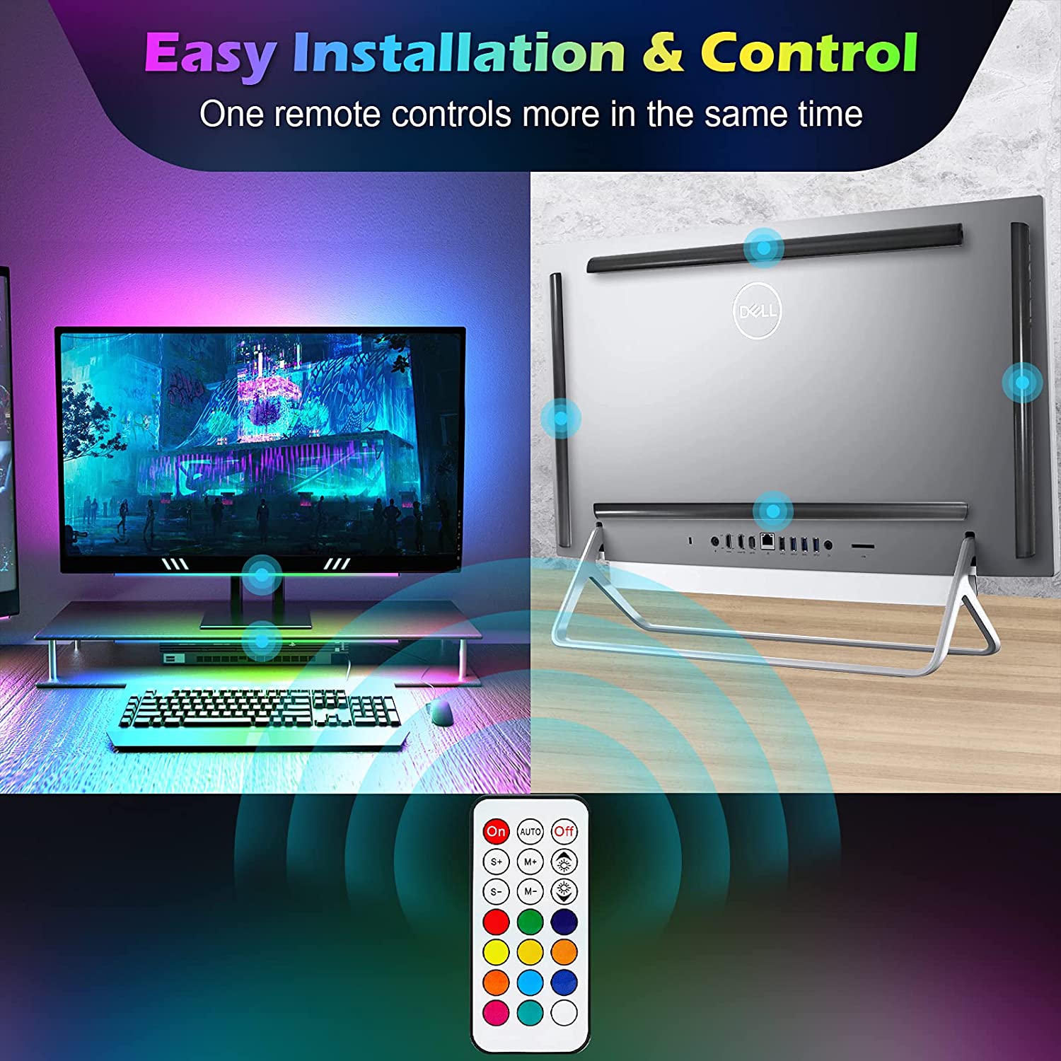 アンダーモニターライトバー RGB Dreamcolor ア - Desk Setup Rgb のレビューと価格